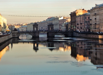 Скупое зимнее солнце / Мост Ломоносова (бывш. Екатерининский, Чернышёв мост)