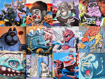 "Scary Monsters &amp; Funny Jokers" part 2 / Graffiti, Street Art Photography