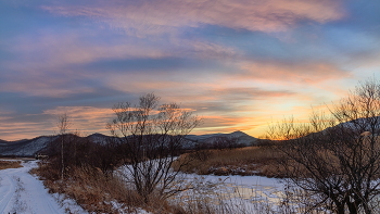 Зимний вечер в полях 2 / Дополнение. По дороге с прогулки у речки. 28.12.25
