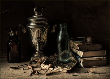 ... Этюд с самоваром .... / предметная композиция