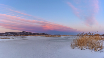Вечер над устьем / Устье р.Рудной, 01.26