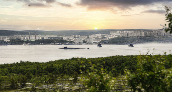 День ВМФ. / Мурманская область, Кольский залив, Североморск.