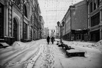 Московский снегопад / Московские зарисовки