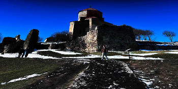 Вечерний контраст / Собор монастыря Джвари у города Мцхета Гузия