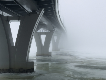 мост / туман