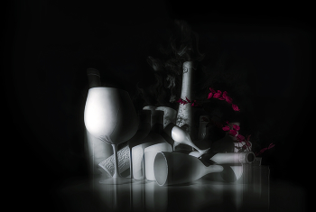 Красная ветка 2. / Натюрморт.