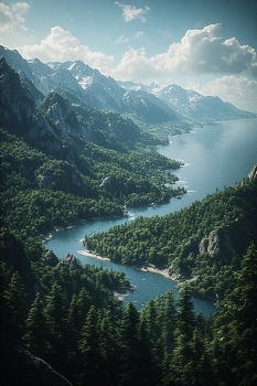 &nbsp; / Landscape photography NFT for sale high quality. This serene alpine valley scene draws you in with a winding, glassy lake nestled between snow-capped peaks and a dense pine forest under a bright blue sky, radiating calm, wilderness, and quiet adventure.

• NFT blockchain-based digital collectible
• Nature landscape photography for sale with vivid, realistic detail
• Ideal for: Collectors seeking high-resolution nature stock photos and pristine outdoor wall-art visuals