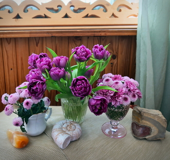 Продолжаю любоваться / Цветы на 8 марта - объект любования :)
