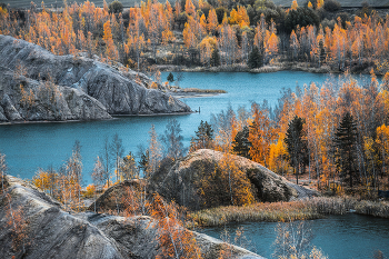 В краю голубых озер / Осенний пейзаж