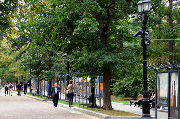 Тверской бульвар / Тверской бульвар в Москве. Сентябрь 2024.