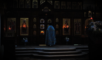 Всенощное бдение. / Монастырь. Праздничная служба.