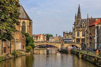 Средневековая сказка на воде / Бельгия, Гент