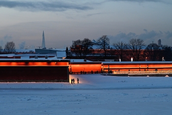 Петропавловская крепость / Замёрзшая Нева