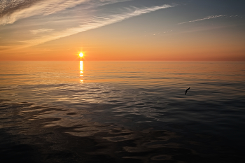 вечерний штиль / Закат в Охотском море.....лето.