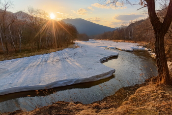 Апрельский закат / р.Рудная, 04.04.26