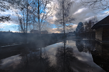 вечернее / на закате, дачный разлив