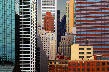 Ритмы Манхэттена / США, Нью-Йорк, Манхэттен, 
USA, New-York, Manhatten
Где-то в районе Уолл-стрит....