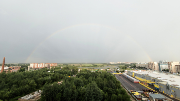 Вид из окна / радуга