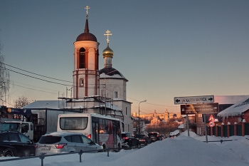 Февральский сюжет из старого города С / Вечерний сюжет из Серпухова. Подмосковье 2026.