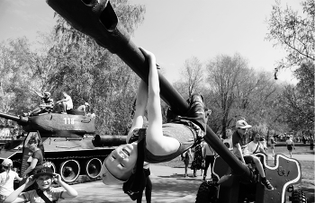 В музее военной техники / В музее военной техники в Челябинске