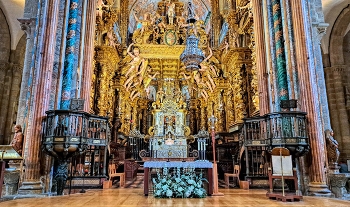 &nbsp; / Santiago de Compostela - interior Catedral i Botafumeiro - A Corunya