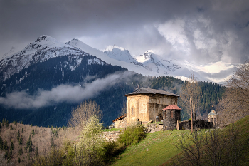 Church In Latali Village / Церковь Архангела Михаила в селе Латали.
Сванетия.