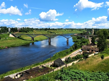 река Волга в Старице (Тверская область) / ***