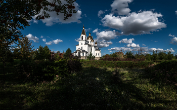 Облака / Трёхрядная HDR панорама.