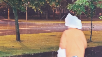 Running from the rain / Running from the rain