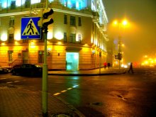Дождливый Минск / В центре города