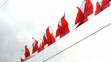 Красное на белом / Флаги в Питере