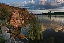 Летним вечером / р.Берда.Бердское водохранилище.Запорожская обл.