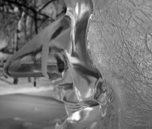 Ледяной профиль)) / Ледяные скульптуры в Саду Эрмитаж 2010