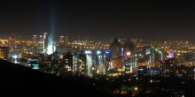 Ночной Алматы / Вид с гор на ночной город.