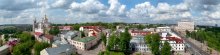 Витебск.Старый город / Вид на северную часть города с обзорной площадки городской ратуши. Май. Облачно.