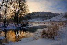 Январский вечер у р.Вашана / 20 января,морозно,закат у реки Вашана в Тульской области.