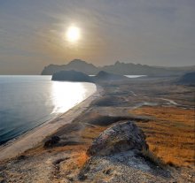 солнце над Киммерией / Крым, Карадаг, Тихая бухта, мыс Хамелеон