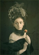 портрет с цветком 2 / мастер-класс