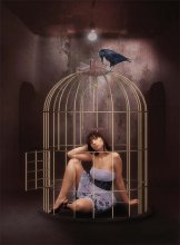 Птичьи мечты / Девушка, клетка, птица