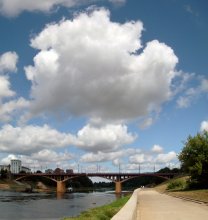 Облако-рай / Сегодня над Кировским мостом в Витебске.