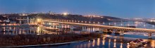 Вид на метромост с крыши отеля &quot;Центральный&quot; / Нижний Новгород