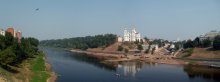 Ничто не вечно / Такая картина открывается с Кировского моста в Витебске в августе 2010.  +35*