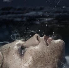 Salt teardrops of the sea / Модель: Эльвира Жданкова. Спасибо ей за терпение всего того, что я с ней вытворяла, надеюсь успела отдохнуть во время этих горизонтальноположительных сеансов ))).