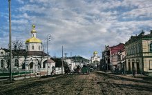 г.Брянскъ, Московская улица, 1914г. / Вот попробовал родной город начала 20-го века окрасить в цвета...