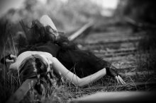 Каренина наших дней... / Съемка на пленэре