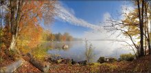 Oзеро Теней ..4 / туман исчезал .. сворачивался  мгновенно, ... совсем как (светлая) Туманность Андромеды...
Озеро Теней, Shadow Lake, Ontario
панорама из 35 кадров, в четыре ряда