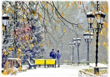 Первый снег-2 / Осень в одном из городских парков