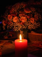 Свадебный букет / под свет свечи
