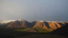 Вид на долину Игядея / Полярный Урал 2010,
долина р.Игядей, в закатных лучах