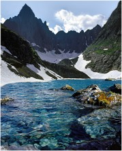 Голубое озеро / Ледниковое озеро. Ледник Гофмана